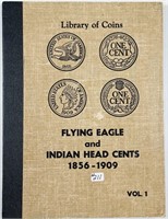 Library of Coins with 24 Indian Head Cents