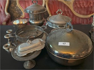 Large Amount of Silverplate mainly serving pieces