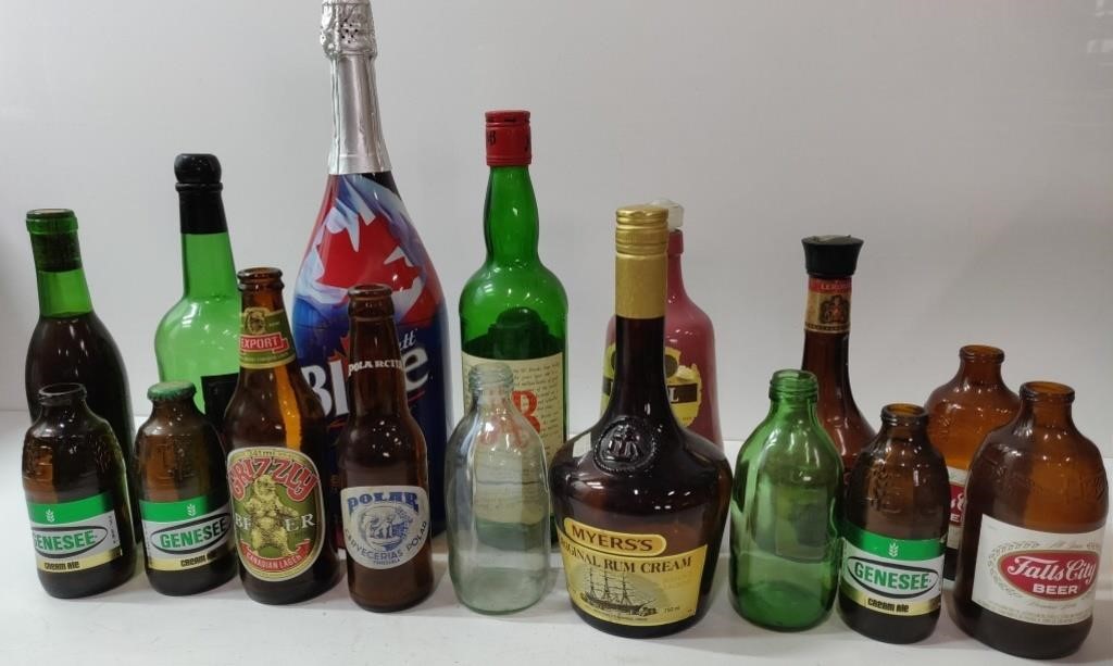 Vintage Beer Bottles - Various Sizes