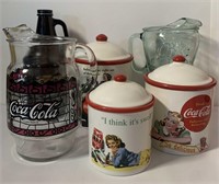 Coca Cola Ceramic Kitchen Canisters & more