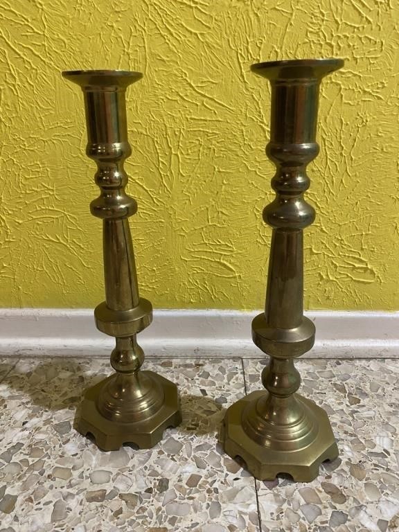 Brass Candlesticks Made in Mexico