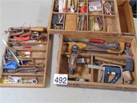 Wooden Tool Box Full
