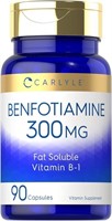Sealed- Carlyle Benfotiamine 300mg | 90 Capsules