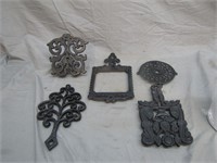 Lot Of Assorted Cast Iron Trivets