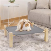 MEWTOGO Rabbit Hammock Bed  Wooden Elevated