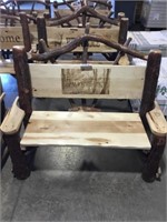 Sassafras Bench w/ Deer Print Backrest