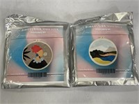 Pair of cross stitch embroidery kits