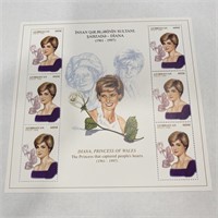 Diana Princess of Wales commemorative stamp set