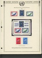 United Nations New York Stamps 1970