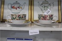 ROYAL DOULTON CUPS AND SAUCERS