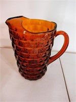 Vintage Amber Pitcher