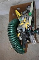 Assorted Lawn Sprinkler Pieces, Hoses & Adapters