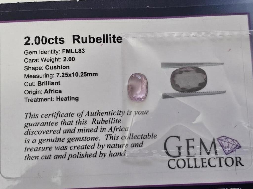 2.00cts Rubellite