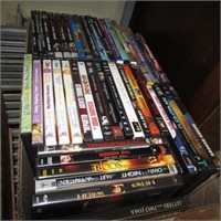 BOX OF DVDS