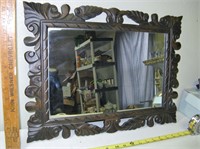 20" x 15" Ornate Wood Framed Mirror