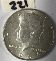 1964 Kennedy Silver Half Dollar