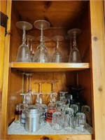 Contents of Cabinet - Glassware