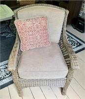 Agio Wicker Arm Chair in Cigar Room