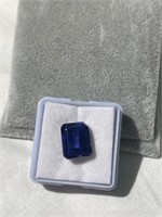 Blue Sapphire Stone - Emerald Cut