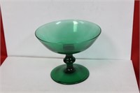 A Green Glass Compote