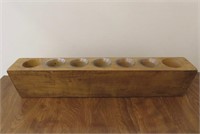 Decorative Wooden Candle Holder 22.5" W x 3.5" D x