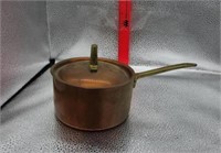 Copper sauce pan w/ lid