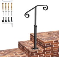 $90 38.8" Single Post handrail Fit 1-2 Steps