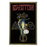 Vintage Led Zeppelin 'Zoso' Blacklight Poster #836