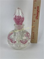 Joe Rice art glass paperweight perfume bottle