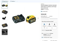 C1386  DEWALT DCB606C FLEXVOLT Battery Kit 6 Ah