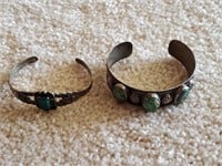 40.99 Grams Of Sterling And Turquoise Bracelets