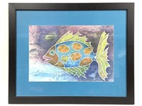 Gracie Rose McCay, Fanciful Fish I, Framed WC