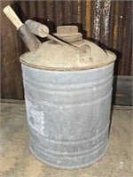 Galvanized Metal Oil Can
