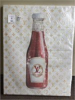 Louis Vuitton canvas ketchup art
