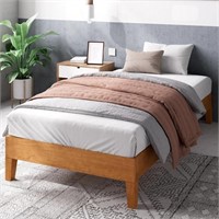 ZINUS Alexis Deluxe Wood Platform Bed Frame / Soli