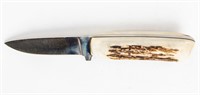 Knife - Hand Made Custom Knife W/ Heavy Sheath