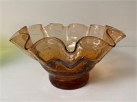 Ruffled Glass Bowl