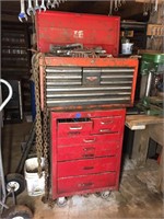 TOOL BOX W/ ROLL AROUND, INCLUDES TOOLS