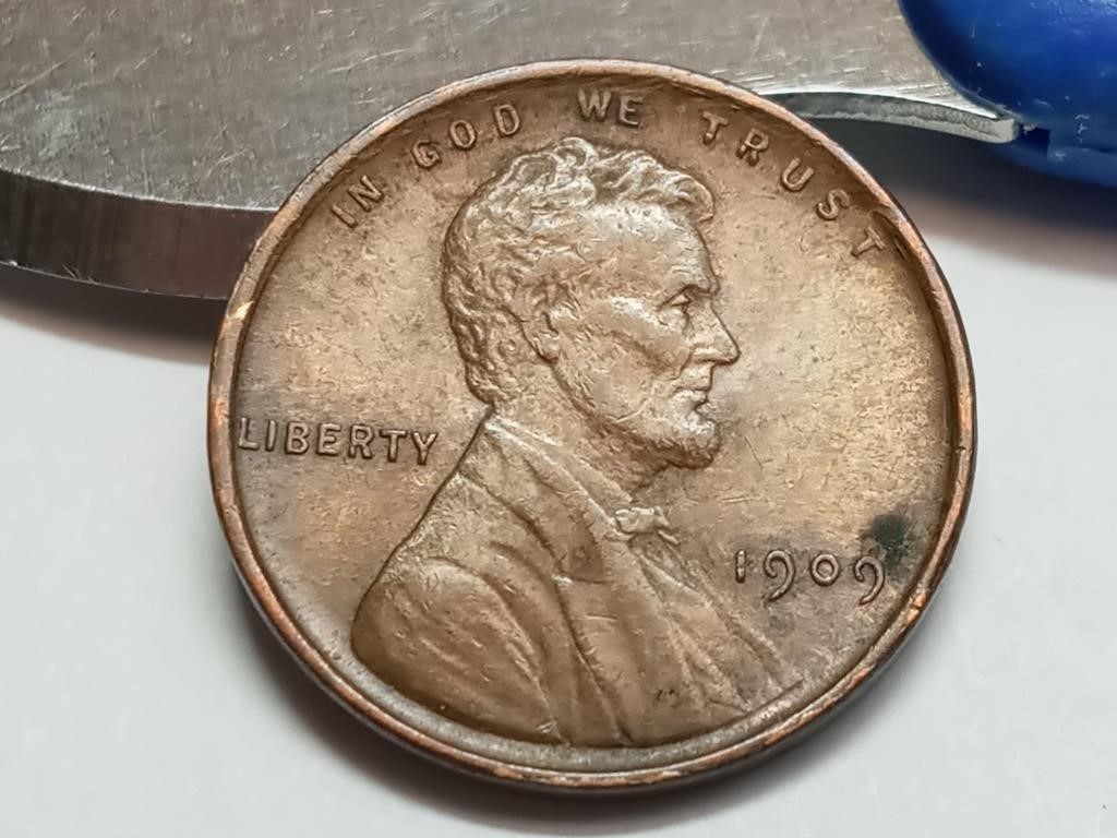 OF) Nice better date 1909 VDB wheat penny