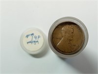 OF) roll of 1919 wheat pennies