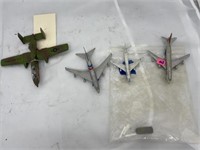4 Die Cast Airplanes