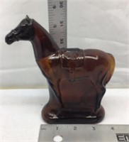 E2) antique Avon “leather aftershave” bottle