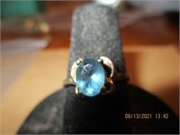 925 Ring w/Blue Stone-1.8g