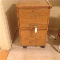 wooden 2 drawer filing cabinet