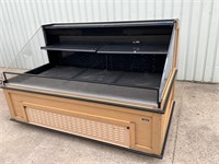 Killion refrigerated open case on casters