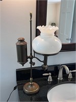 Vintage lamp milk glass shade lovely