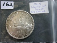 1965 Canadian Silver One Dollar Coin