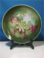 Dresden China plate 11 in with grapes