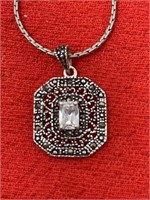 18in. Sterling Silver Necklace & Pendant 5.24