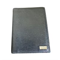 Salvatore Ferragamo Wide Bifold Wallet Black Leath